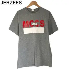ジャージーズ　MCCS　プリント　デカロゴ　Tシャツ　半袖　グレー　メンズ　丸首