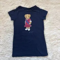 Polo Ralph Lauren 半袖ワンピース　3T ネイビー　ポロベア