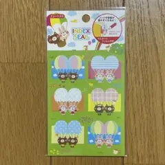 インデックス シール かわいい ラミネートフィルム付