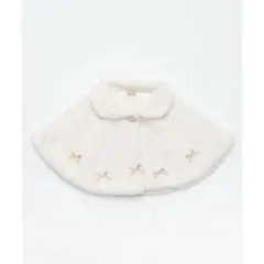 petitmain 80ホワイト ファーポンチョ ベビー用