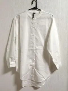 【美品】HK WORKS LONDON　オーバーサイズ丸首 ホワイトシャツ　 Mのサムネイル