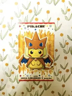 【ポケモン】メガリザードンYポンチョ ピカチュウ ポケセン配布 非売品カード