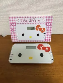 希少品レア！キティちゃん　東芝肥満計付ヘルスメーター　体重計　SCF-5KT 希少】キティ 体重計 東芝 当時物 サンリオ 平成 2004年製