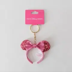 ディズニー　ミニー　キーホルダー　カチューシャキーホルダー