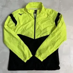 【人気】ミズノ Mizuno ウィンドブレーカー M 蛍光イエロー 軽量 上着