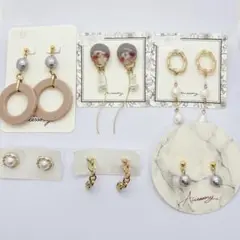 お得♡ 金属アレルギー対応サージカルステンレス使用。6点ピアスセット⑩
