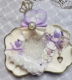 【ホイップデコ】トレカケースデコ 硬質ケースデコ b8 パステルカラー 紫