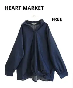 HEART MARKET　スキッパー襟デニムシャツ　コットン　洗えるのサムネイル