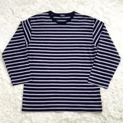 90s UNIQLO オールドユニクロ　七分袖　ボーダー　Ｔシャツ　Ｍサイズ