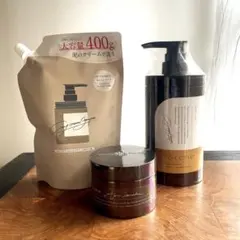 coconeクレイクリームシャンプー、詰め替え用、ヘアマスク、3点セット