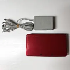【動作品】 ニンテンドー3DS フレアレッド 本体 Nintendo充電器付き