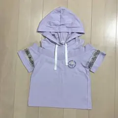 ALGY フード付き肩出しTシャツ　130