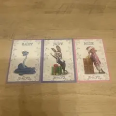 ズートピア2 映画 入場者特典 クリスマスキャラクターカード 4枚セット