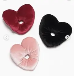 新品未使用　2個セットハート型ヘアゴム