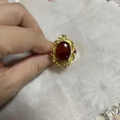 血珀指輪　フリーサイズ