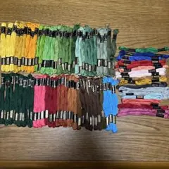 刺繍糸セット 多色 ビオレー刺繍糸62本 コスモ刺繍糸10本プラス使いかけ