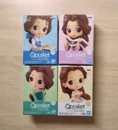 Qposket ベル ディズニー プリンセス ウエディングドレス 4個セット 