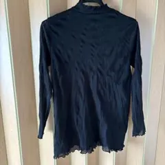 シースルーブラック長袖シャツ