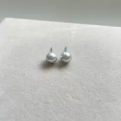 あこや真珠ピアス バロックパール ナチュラルカラー8.5㎜ サージカルステンレス