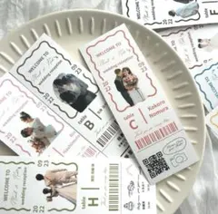 【norle.only】韓国風エスコートカード うねうねエスコートカード