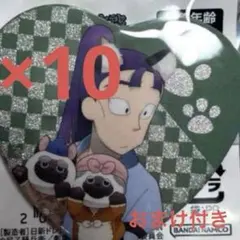 忍たま乱太郎 ナンジャタウン ハート型 缶バッジ 立花仙蔵 ×10