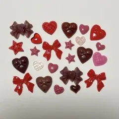 ネイルパーツ　デコパーツ　素材　バレンタイン