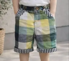 カラフルチェック柄パンツ 90cm