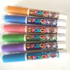 三菱鉛筆 uni POSCA マーカー 6本セット
