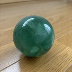 天然石グリーンフローライトスフィア80mmのサムネイル
