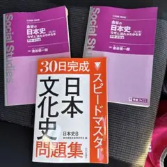 30日完成 スピードマスター 日本史 日本文化史 問題集 2冊