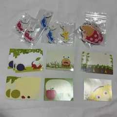 ピクミン キャラマグネッツ 4種7個、メモカード6種10枚