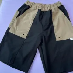 MPS ハーフパンツ 150cm ブラック×ベージュ