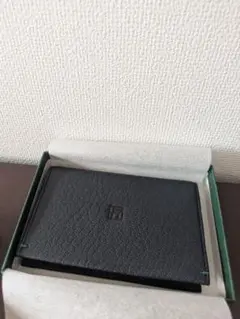 IS/IT 牛革 名刺入れ ネイビー　新品　箱付き　944602