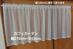 カフェカーテン 幅210cm×丈63cm ボイルレース ブルー リリカラ