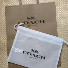 COACH ショップ袋 ブラウン 小サイズ