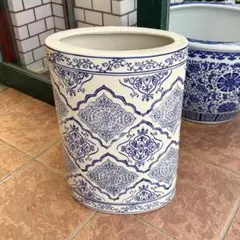 ゴールド 陶器製 傘立て ダイヤモンドパターン 飯田商事 高級家具店
