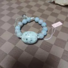 翡翠 花彫り カービング ブレスレット 12mm - メルカリ