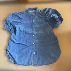 GU デニムブルー 半袖シャツ