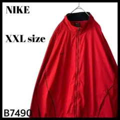 ビッグサイズ 00s NIKE ナイキ ブルゾン ジャケット 赤レッド 2XL