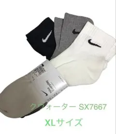 新品 ナイキ XL エブリデイ クッション クウォーター ソックス 3足 靴下のサムネイル