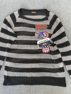 ［希少］y2k Hysteric Glamour ボーダーニット