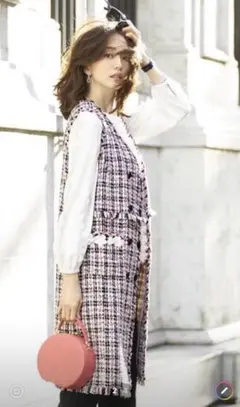 chesty チェスティー　ツイードジャンパースカート