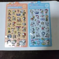 スヌーピー リリーフシール 2シートセット