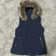 PLST y2k 00s 平成ギャル リアルファー ダウンベスト ダウン90パー