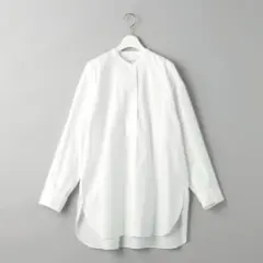 UNITED ARROWS コットンタイプライター スキッパー ホワイト
