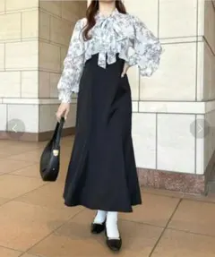 【新品未使用】apres jour アソートドッキングフリルボウタイワンピース