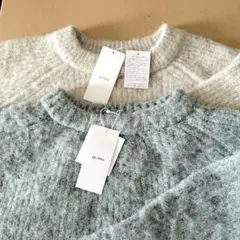 新品【ap retro】二点　ニット セーター モヘアタッチミックスクルーネック