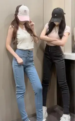 ハイウエストストレッチスキニーパンツ　ギャル　GRL 新品未使用