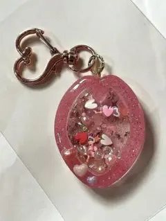 ピンク レジン 桜の花びら型チャーム シェイカーオイル無し レジンハンドメイド