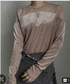 新宿　moussy LIMITED 2WAY VELOUR TOP moussy 新宿 LIMITED 2WAY VELOUR TOP - メルカリ